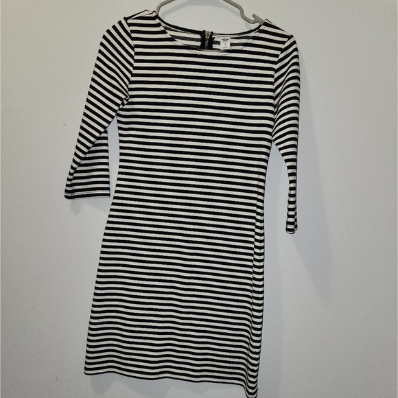 Old Navy Black Stripe Sheath Dress Size XS - Picture 5 of 8